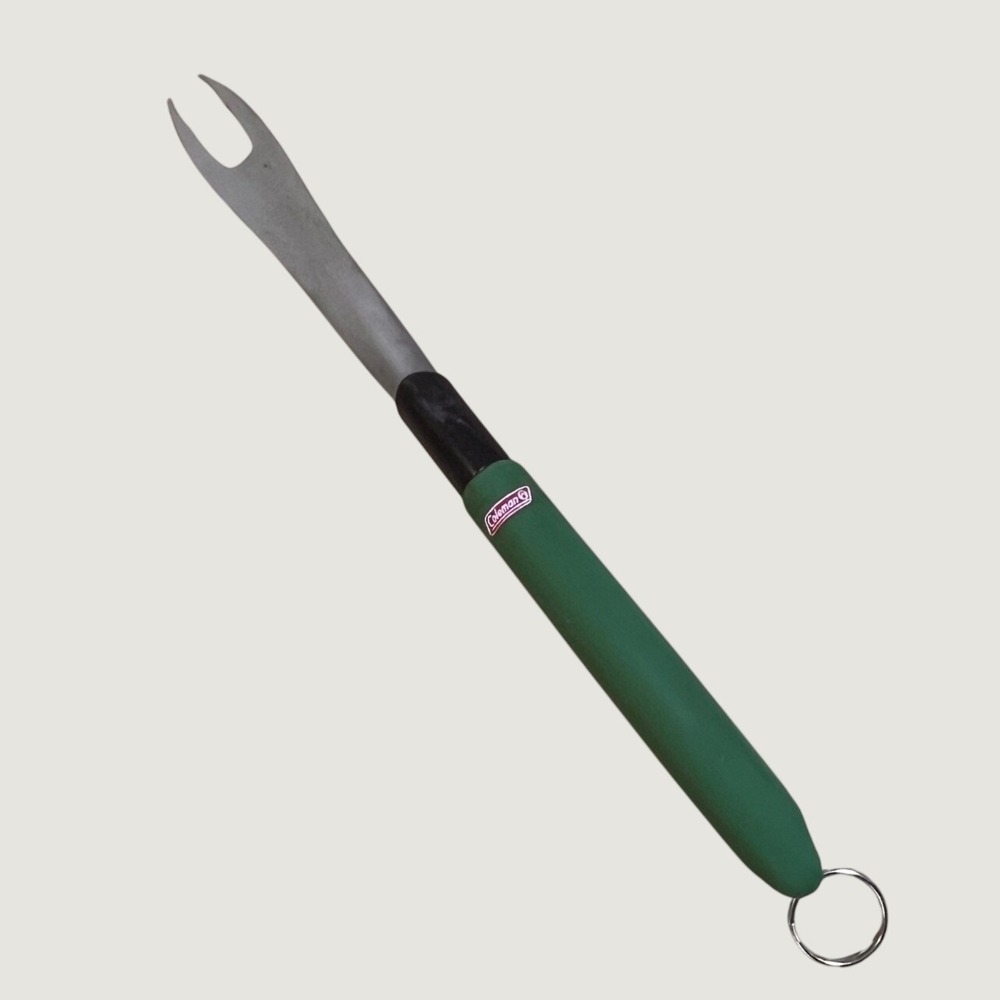 Coleman 17 Inch Stainless Steel BBQ Grill Fork Soft Grip Handle Camping Tool
